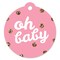 Big Dot of Happiness Hello Little One - Pink and Gold - Girl Baby Shower Party Favor Gift Tags (Set of 20)